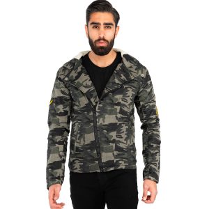 کاپشن کتان مردانه چریکی Kiyan مدل 40763