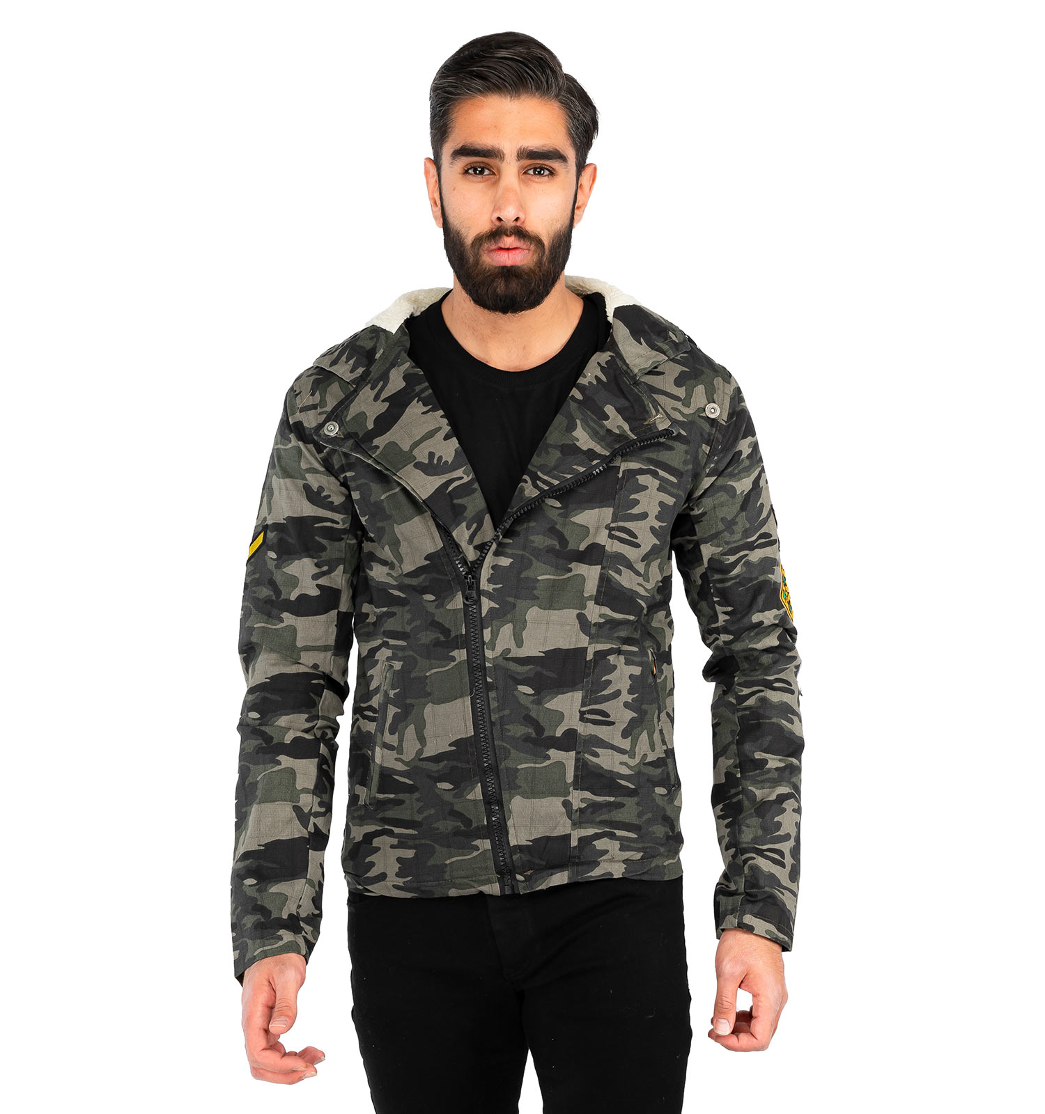 کاپشن کتان مردانه چریکی Kiyan مدل 40763
