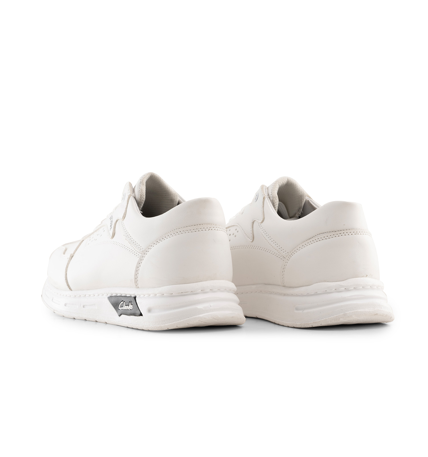 کفش روزمره مردانه Clarks چرم مصنوعی سفید بندی مدل 44461