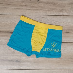 شورت نیم پا مردانه T فیروزه ای طرح مازراتی مدل G30 T