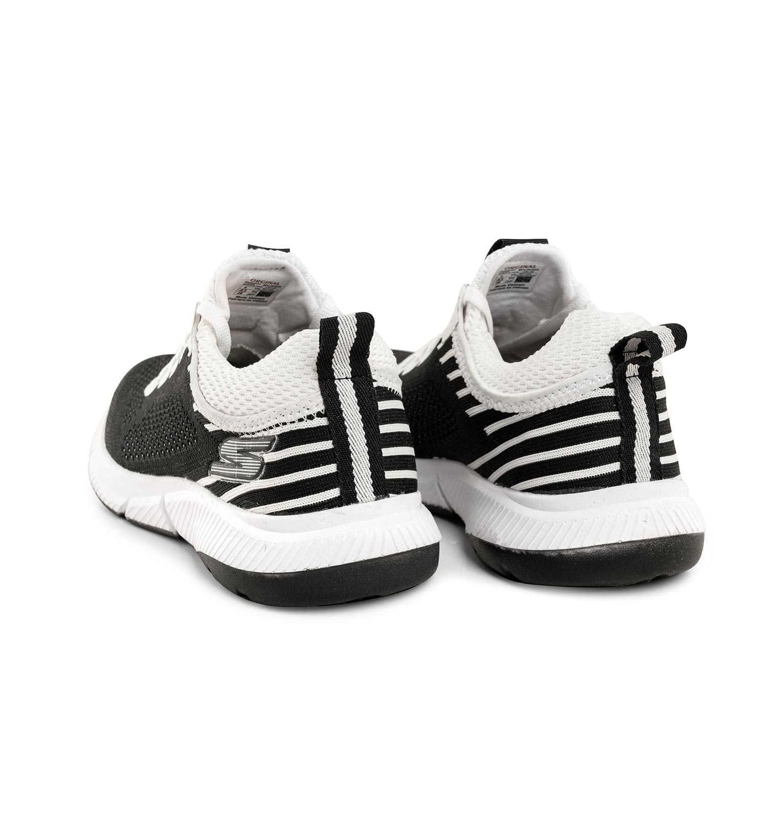 کفش اسپرت Skechers مردانه مشکی سفید بندی مدل 41435