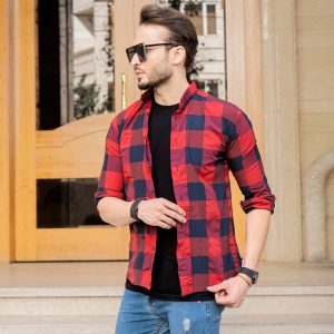 پیراهن مردانه مکعبی T دورنگ مدل Bzo