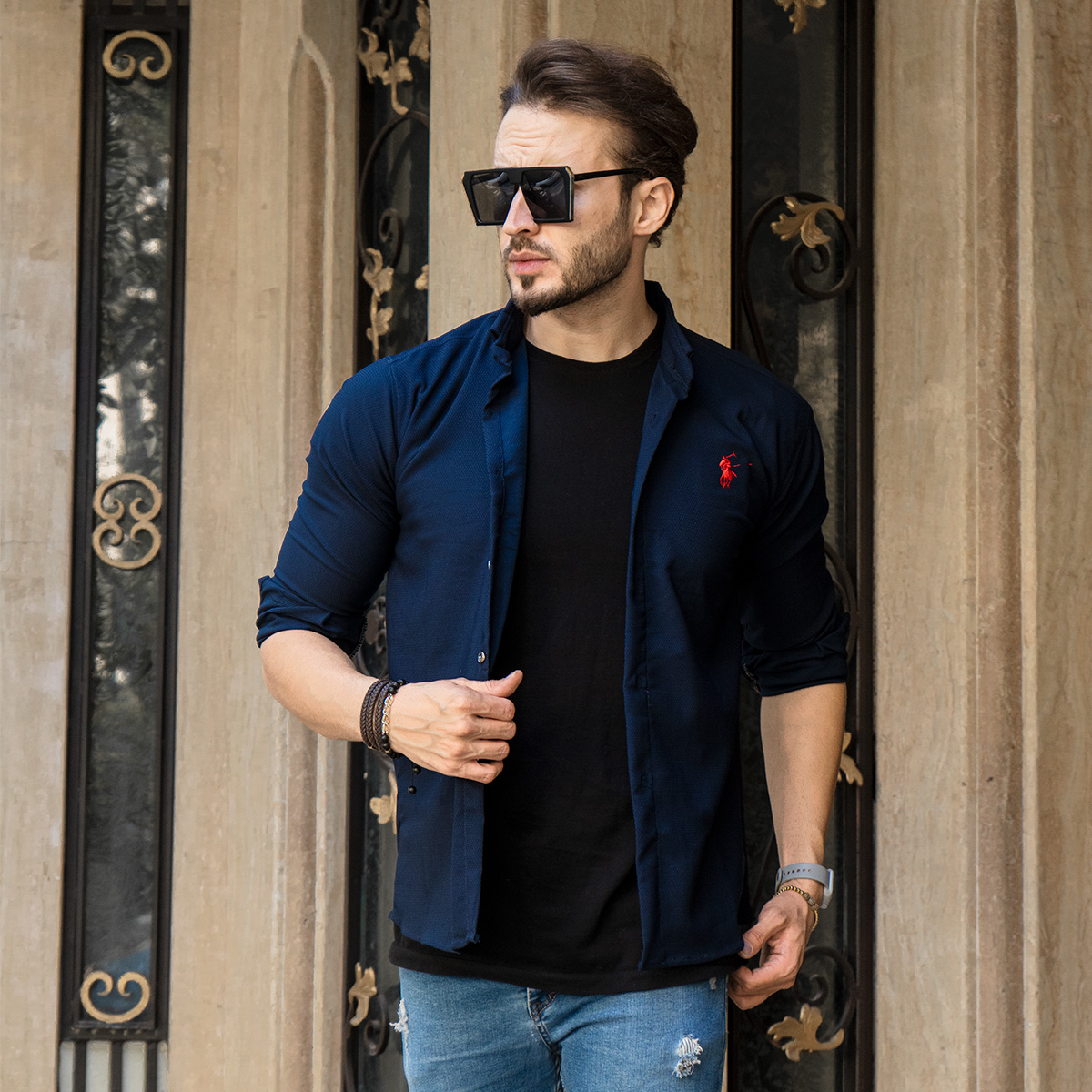 پیراهن مردانه طرح Polo T مدل nrv