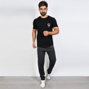 شلوار اسلش مردانه T دو رنگ ذغالی طوسی مدل K75