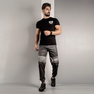 شلوار اسلش اسیکس مردانه T دو رنگ ذغالی مدل K80