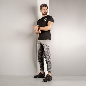 شلوار اسلش مردانه T طوسی مشکی مدل N Y
