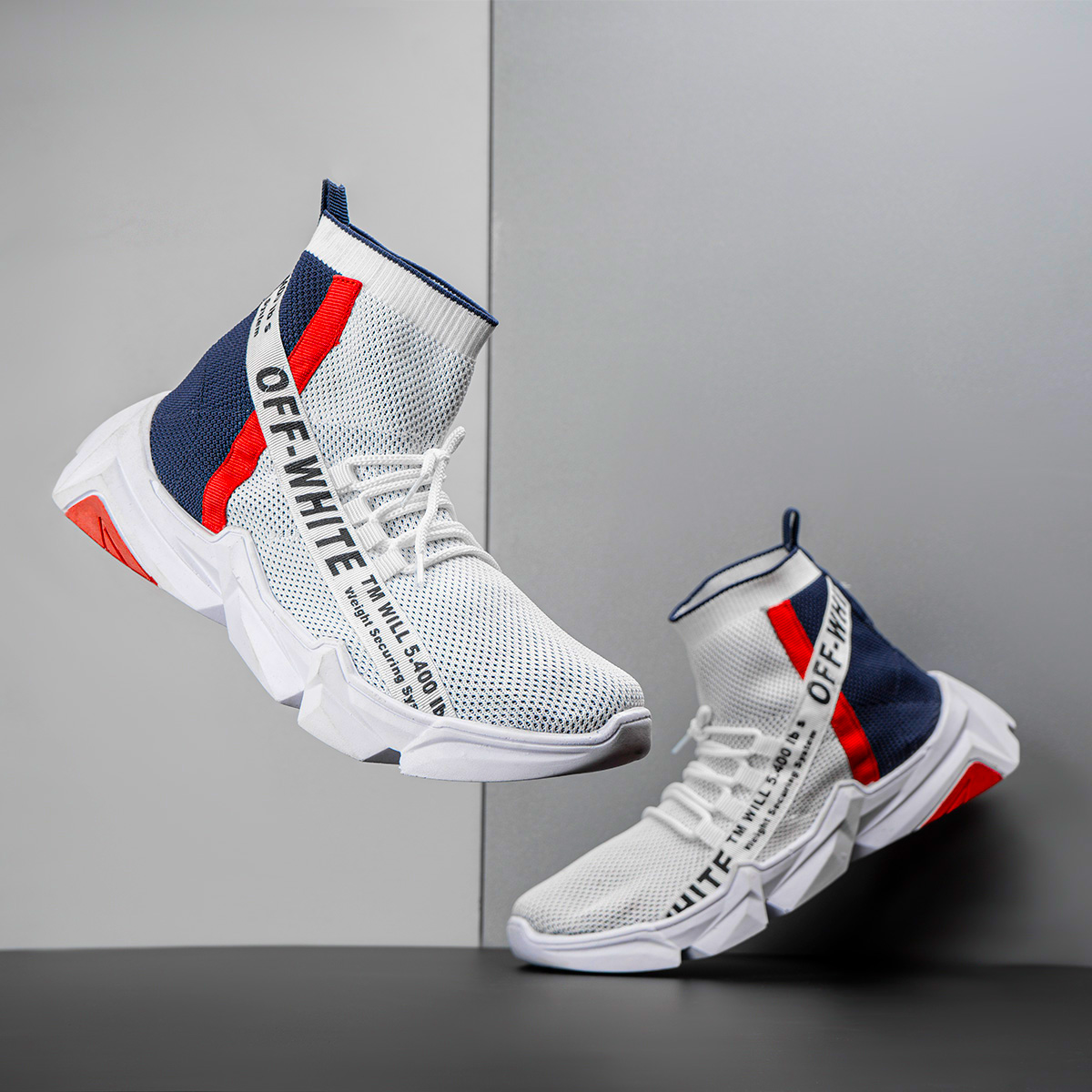 کفش ورزشی Off-White مردانه دو رنگ مدل Sasan