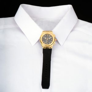 ساعت مچی Hublot طلایی صفحه مشکی مدل C70