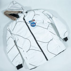 کاپشن مردانه سفید مدل Nasa