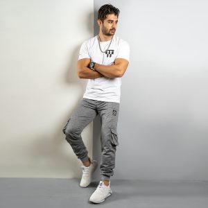 شلوار اسلش طوسی T مردانه مدل PSR