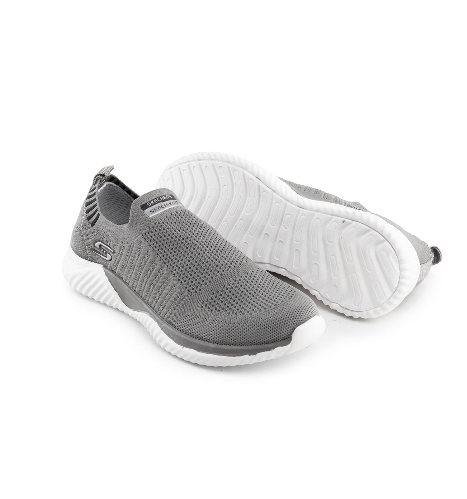 کفش اسپرت Skechers مردانه طوسی بدون بند مدل 42962
