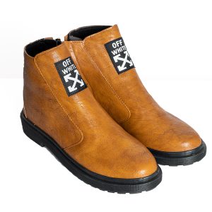 نیم بوت off white زنانه عسلی مدل Nili