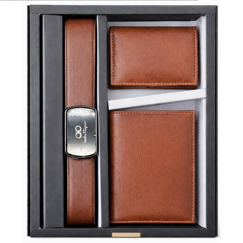 ست کیف کمربند قهوه ای مدل M101