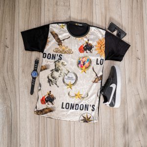 تیشرت مخملی مردانه مدل London