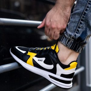 کفش ورزشی Nike مردانه مشکی زرد مدل Jimi