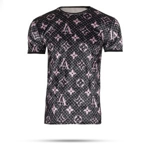 تیشرت مخمل طرحدار مردانه مدل louis vuitton