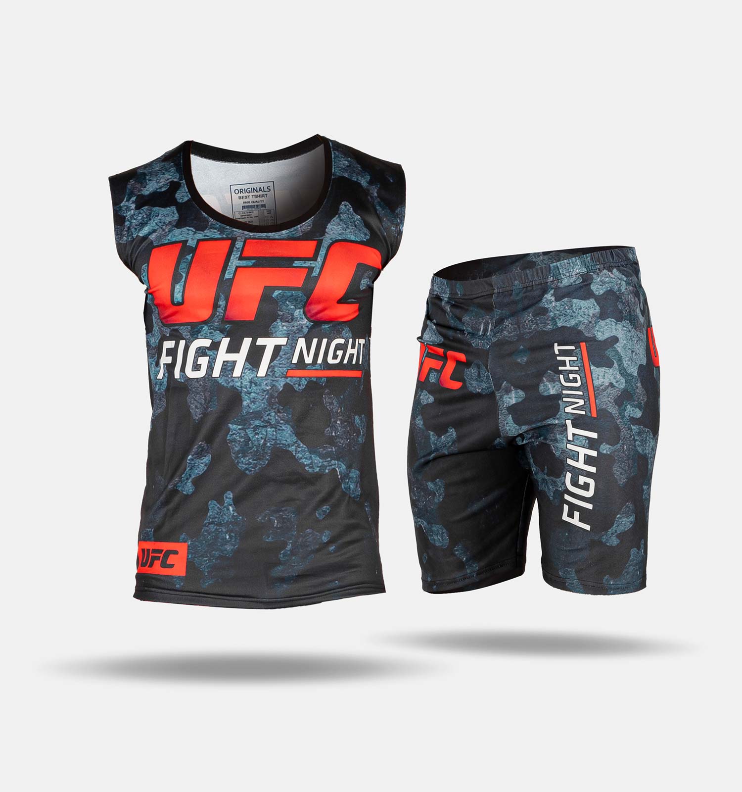 ست رکابی شلوارک مردانه UFC مدل 25981