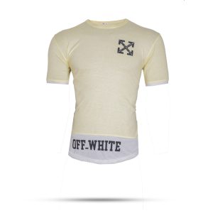 تیشرت Off-White مردانه زرد مدل Clold