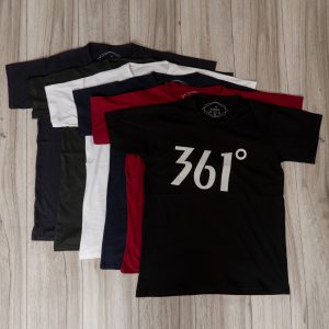تیشرت مردانه مشکی T مدل 361