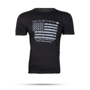 تیشرت مردانه مشکی T مدل Amrika