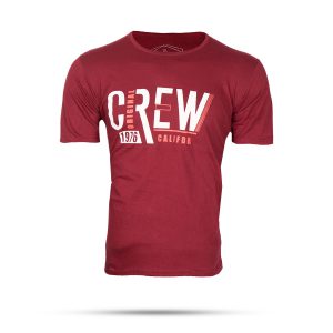 تیشرت مردانه قرمز T مدل Crew