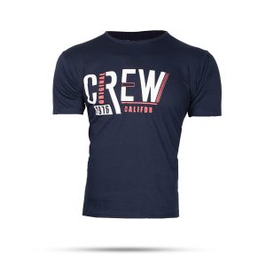 تیشرت مردانه سرمه ای T مدل Crew