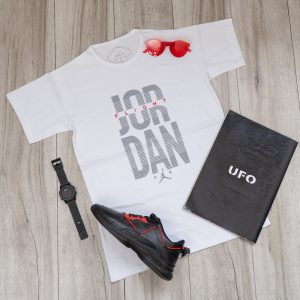 تیشرت مردانه سفید T مدل Jordan