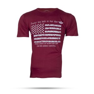 تیشرت مردانه قرمز T مدل Amrika