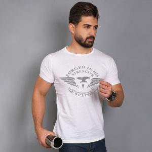 تیشرت T مردانه سفید مدل Forged