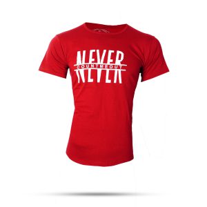 تیشرت مردانه T قرمز مدل never