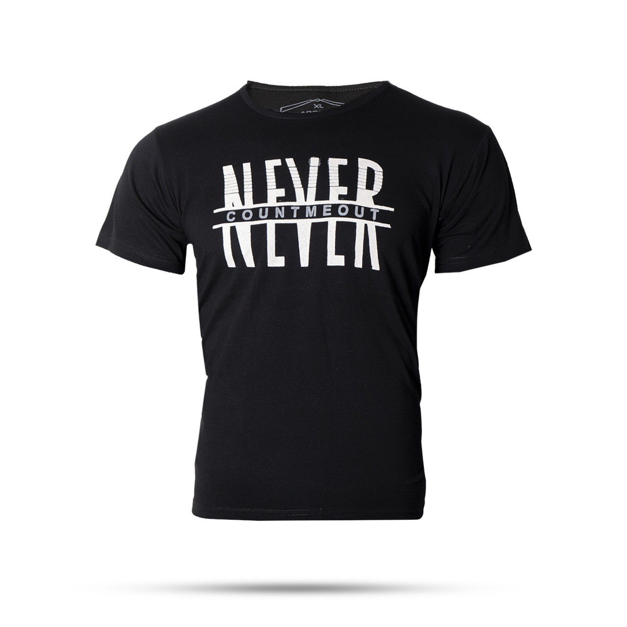 تیشرت مردانه T مشکی مدل never