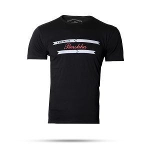 تیشرت مردانه مشکی T مدل FRENCH
