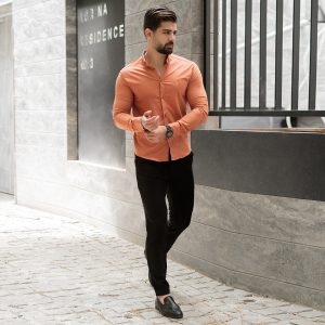 پیراهن آجری مردانه T مدل Yazdan