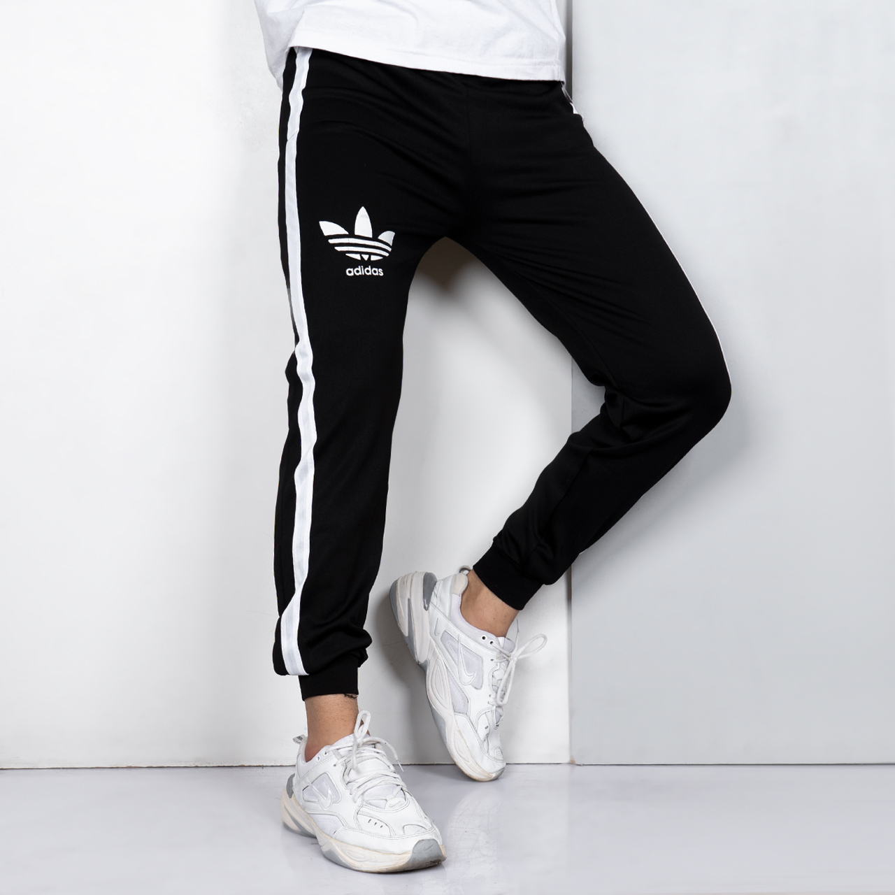 شلوار اسلش مردانه خط دار T مدل Adidas