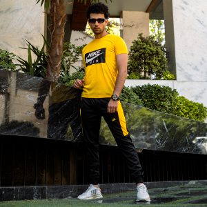 ست تیشرت شلوار Nike Air زردمردانه مدل Rana