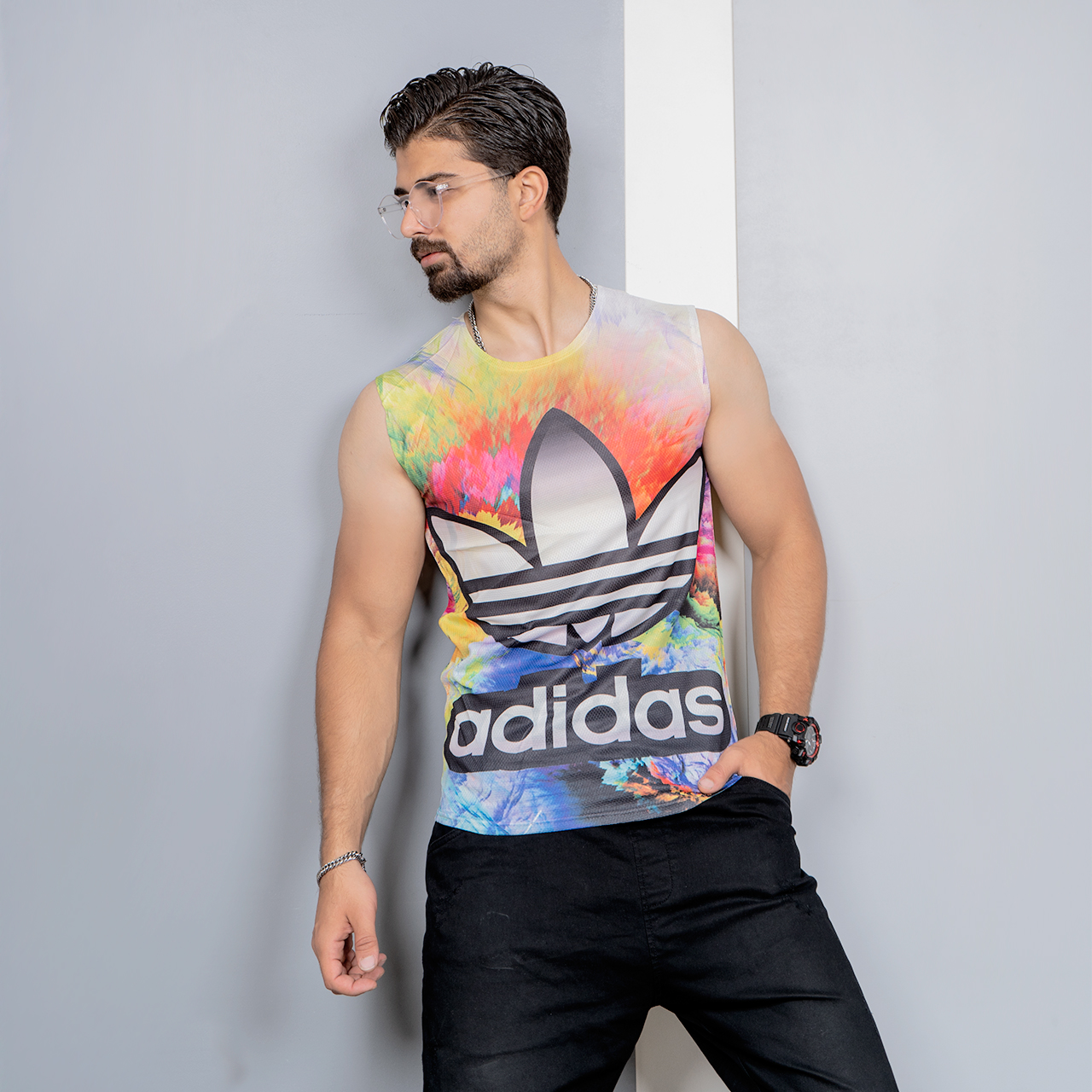 رکابی T چند رنگ مردانه مدل Adidas