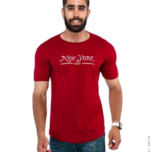 تیشرت مردانه یقه گرد New York مدل 38278