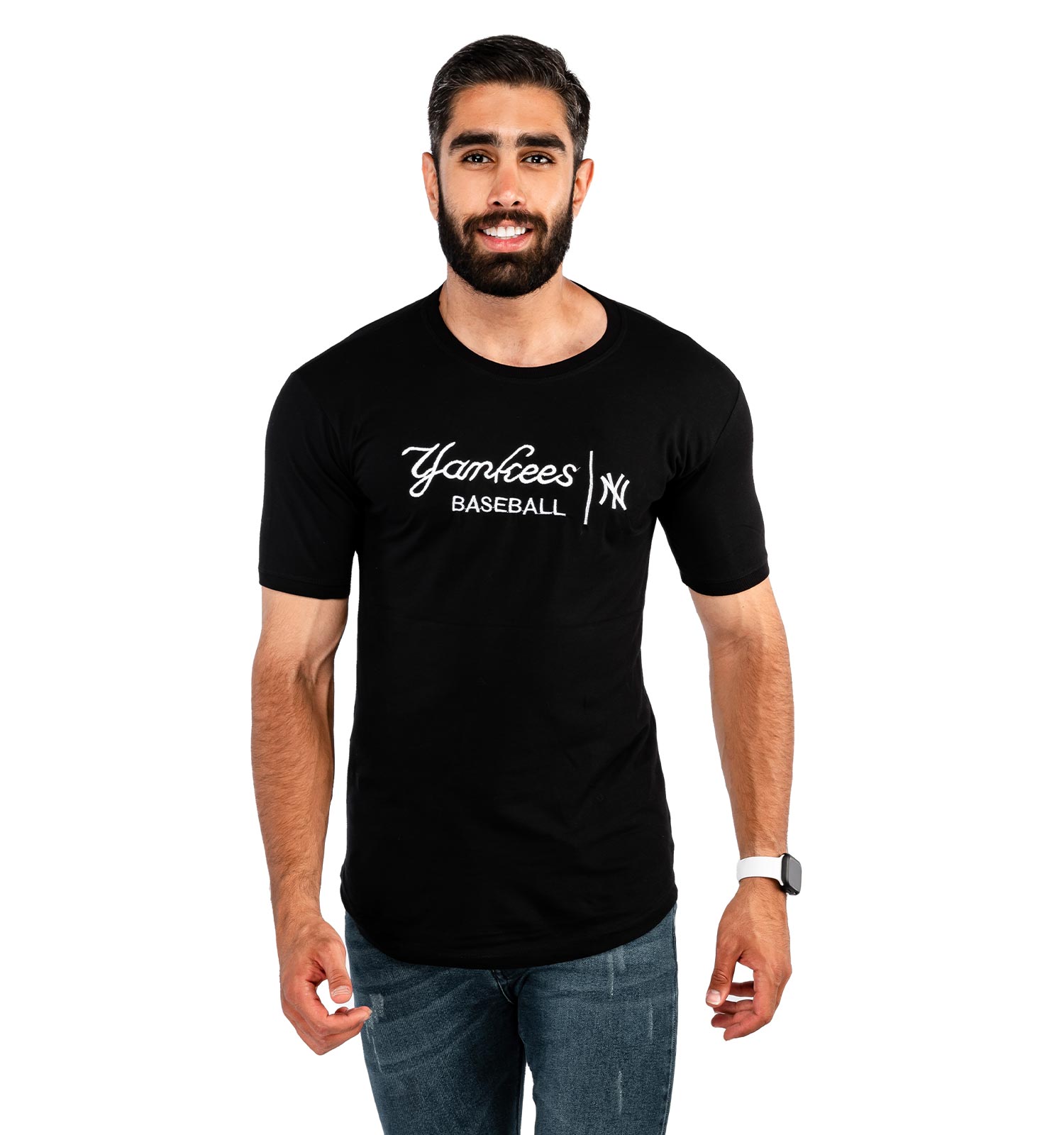 تیشرت مردانه یقه گرد New York مدل 38319