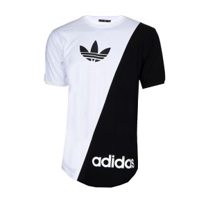 تیشرت Adidasسفید مشکی مردانه مدل Behnam