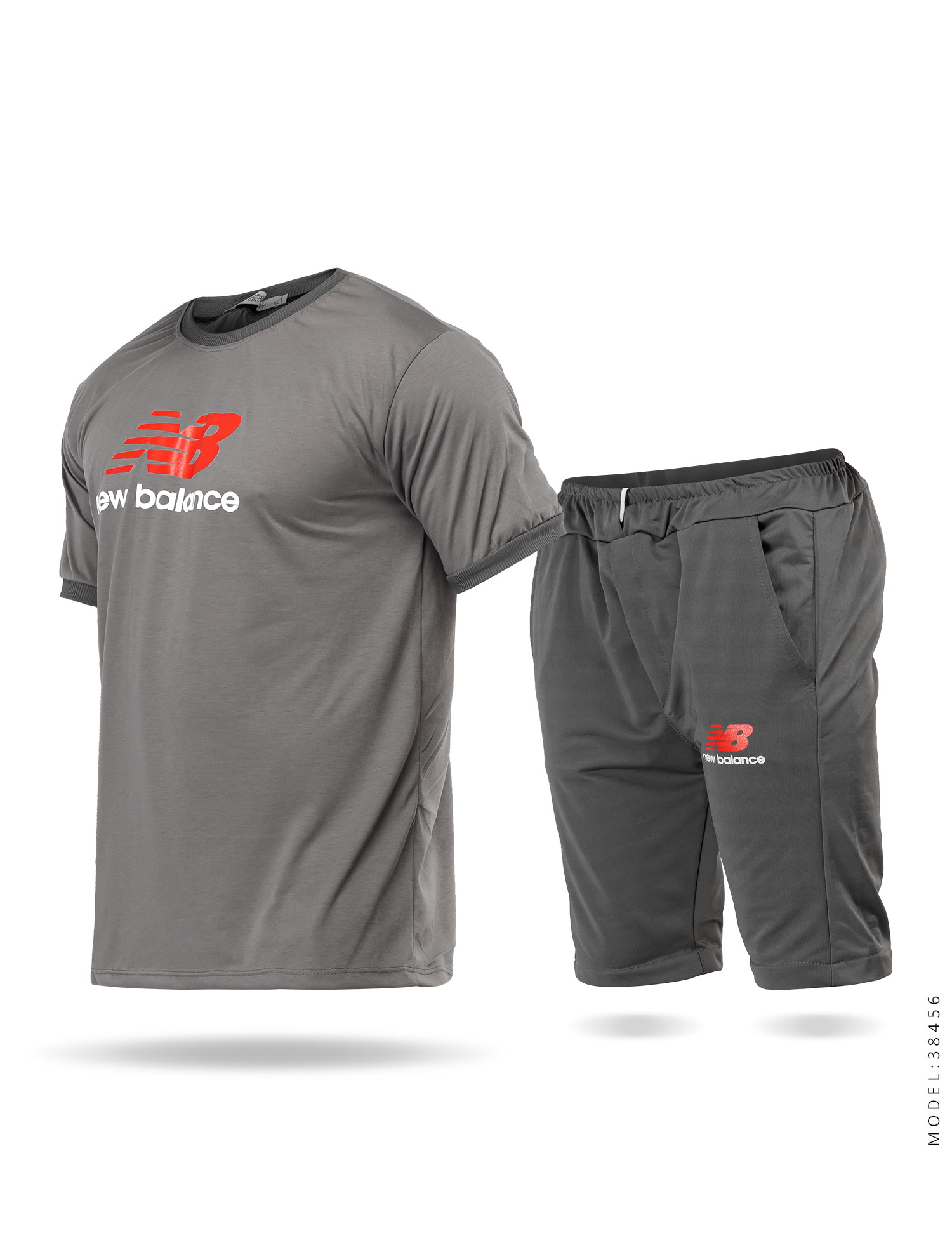 ست تیشرت شلوارک مردانه New Balance مدل 38456