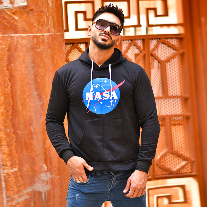 هودی کلاهدار مردانه مدل Nasa