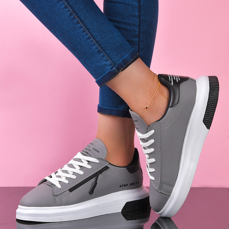 کفش زنانه مدل stan smith طوسی