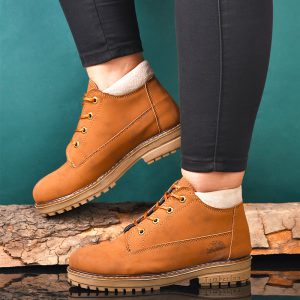 نیم بوت زنانه عسلی مدل Rashel
