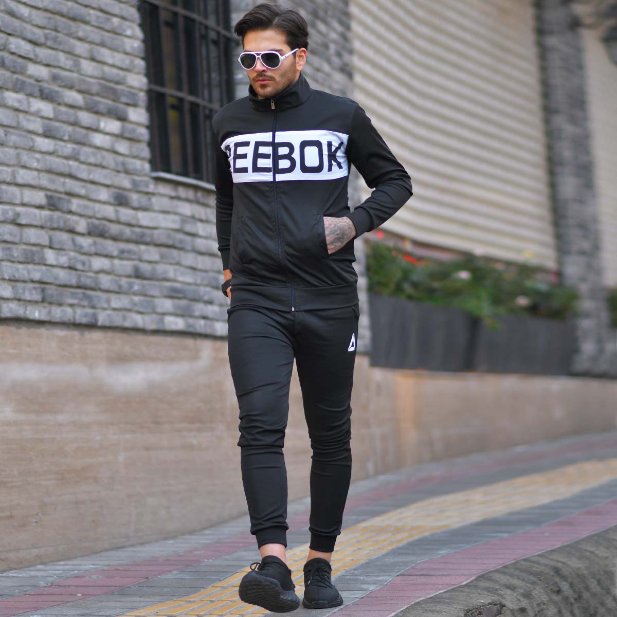 ست سویشرت شلوار مردانه Reebok مدل Barzam