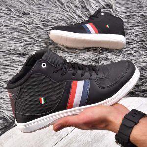 کفش ساقدار مردانه tommy مشکی مدل nersi