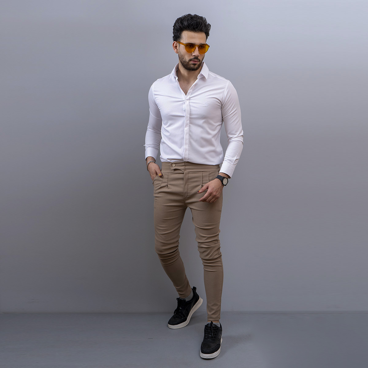 شلوار اسلش مردانه ARIF قهوه ای