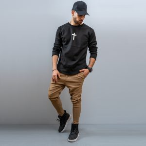 شلوار اسلش مردانه خاکی مدل Pirima