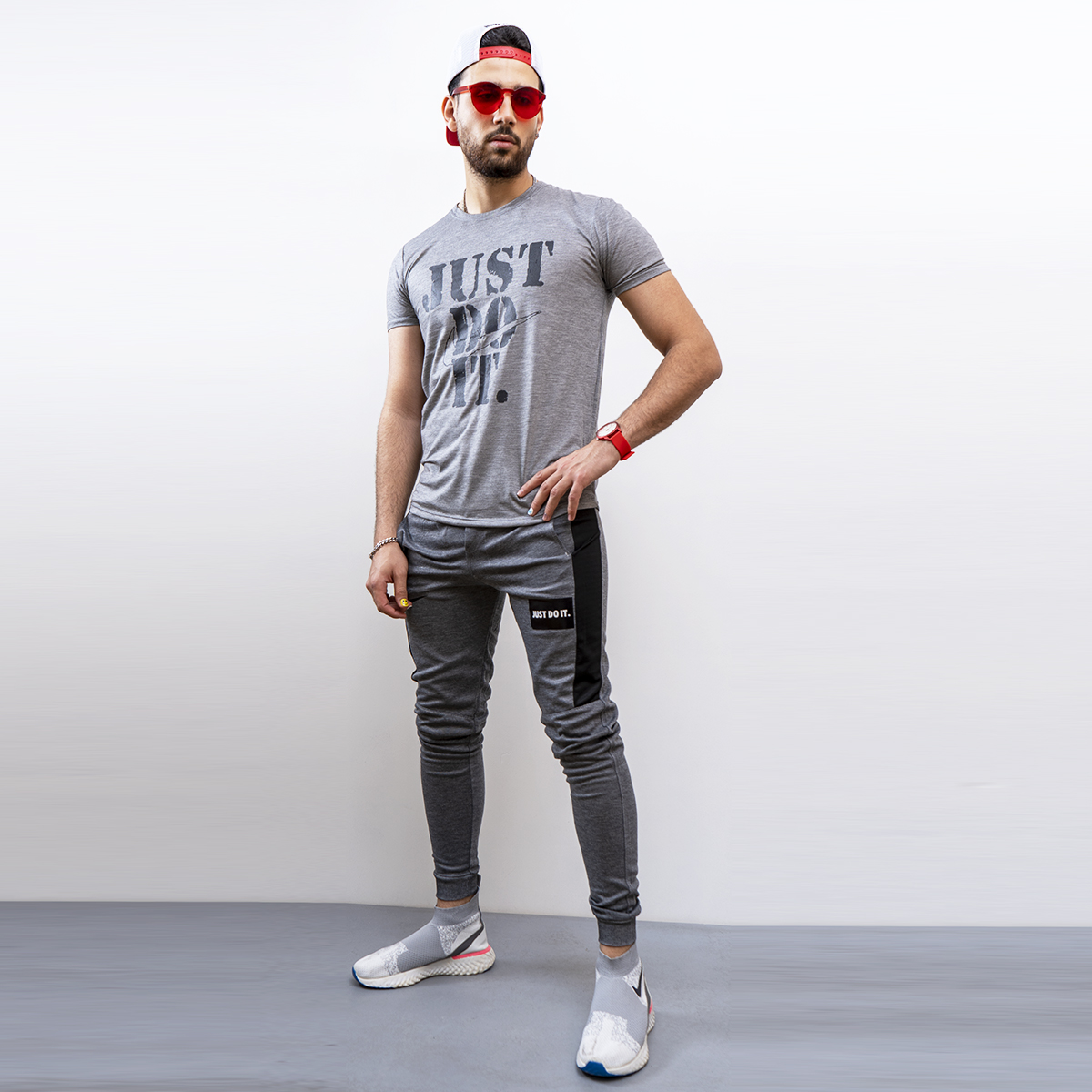 ست تیشرت شلوار just do it مردانه مدل Edan
