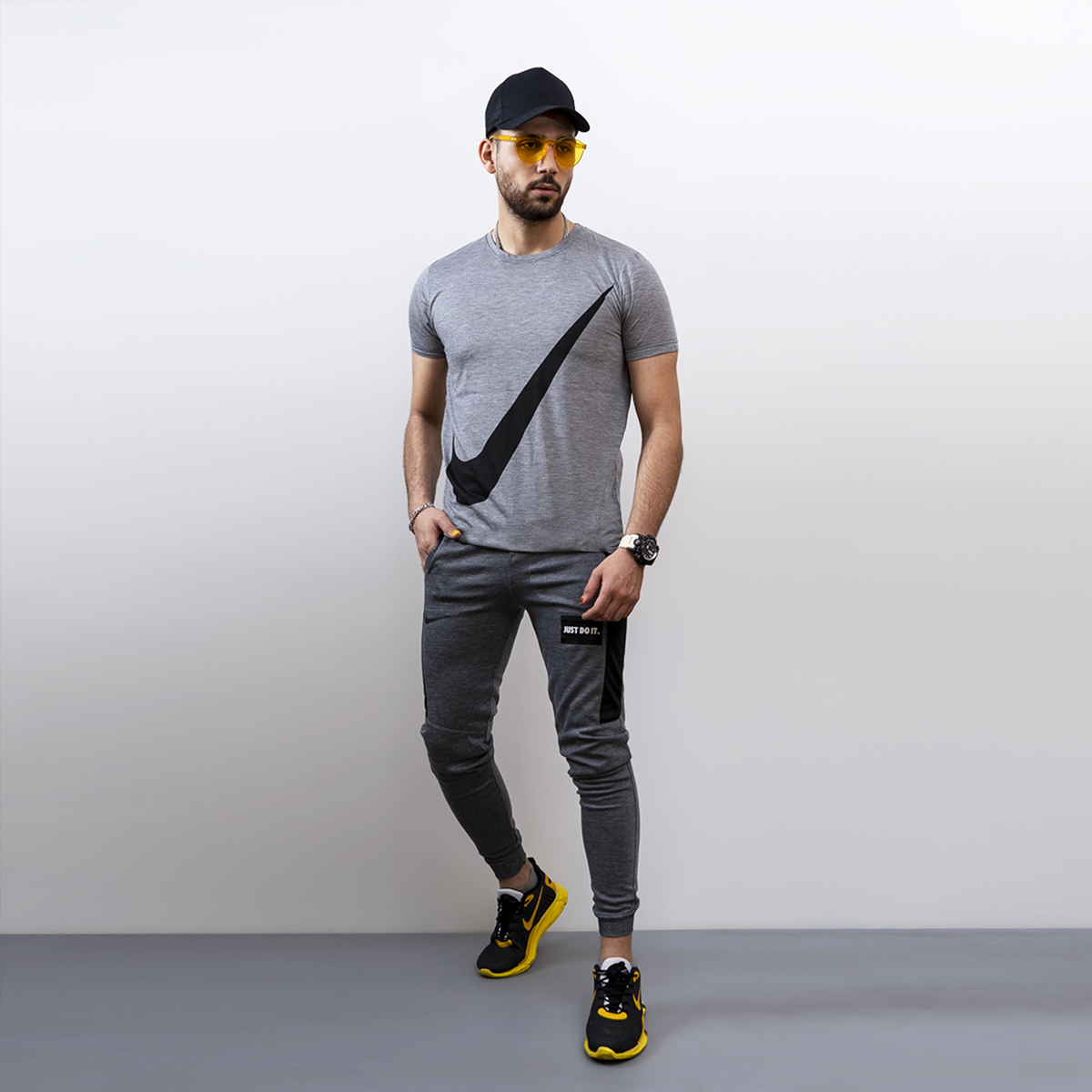 ست تیشرت شلوار Nike مردانه مدل Fored