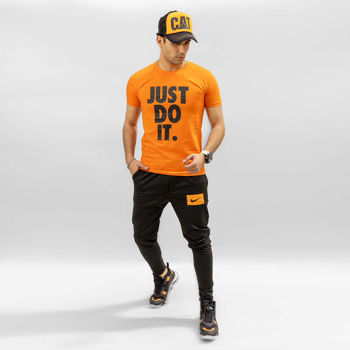 ست تیشرت شلوار مردانه just do it مدل harry